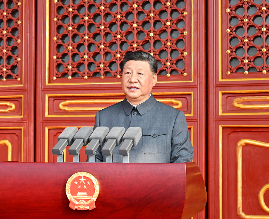 9月3日，紀(jì)念中國(guó)人民抗日戰(zhàn)爭(zhēng)暨世界反法西斯戰(zhàn)爭(zhēng)勝利80周年大會(huì)在北京天安門(mén)廣場(chǎng)隆重舉行。中共中央總書(shū)記、國(guó)家主席、中央軍委主席習(xí)近平發(fā)表重要講話。