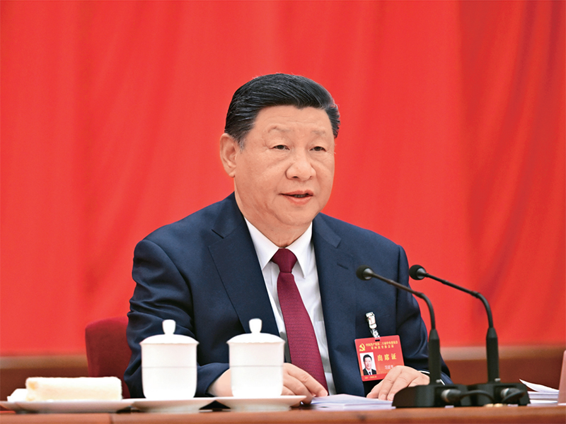 中國共產(chǎn)黨第二十屆中央委員會第四次全體會議，于2025年10月20日至23日在北京舉行。中央委員會總書記習(xí)近平作重要講話。 新華社記者 謝環(huán)馳/攝